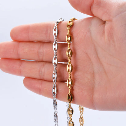 Chaîne à maillons en grains de café