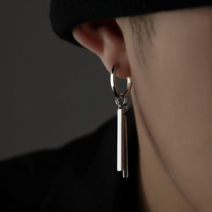 Boucles d'oreilles double rectangle