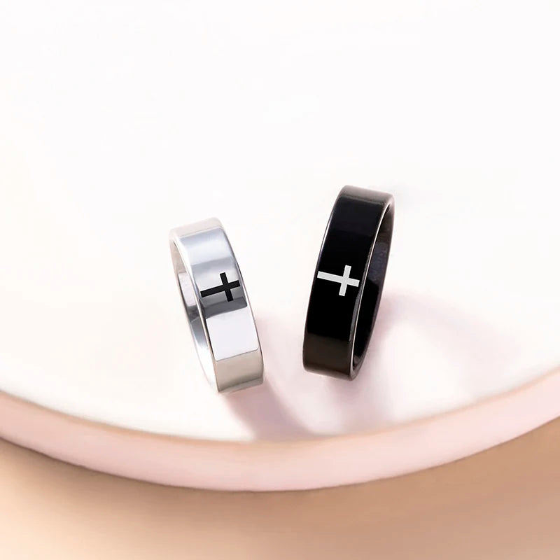 Bague duo croix
