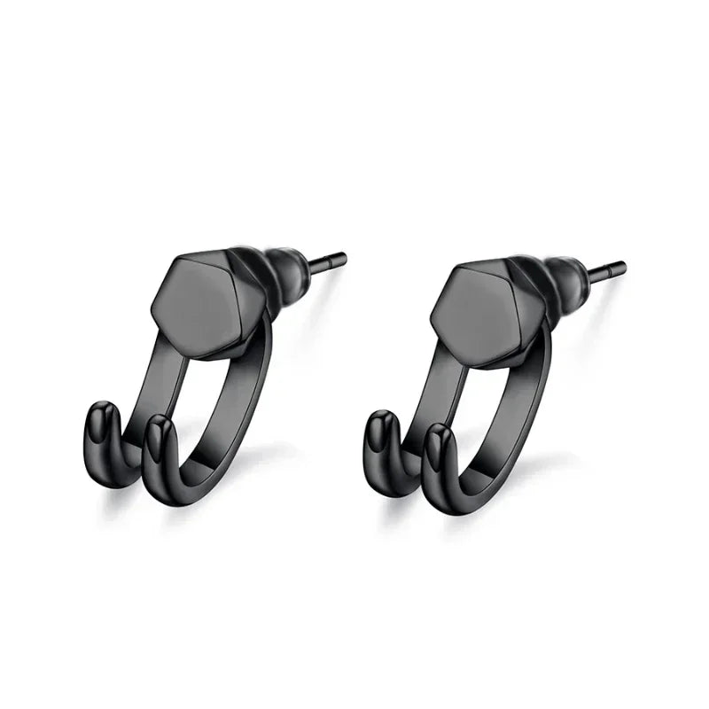 Boucle d'oreille ligne pure