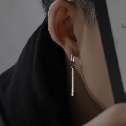 Boucles d'oreilles double rectangle