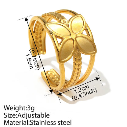 Bagues en acier inoxydable pour femmes, produits tendance