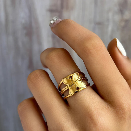 Bagues en acier inoxydable pour femmes, produits tendance