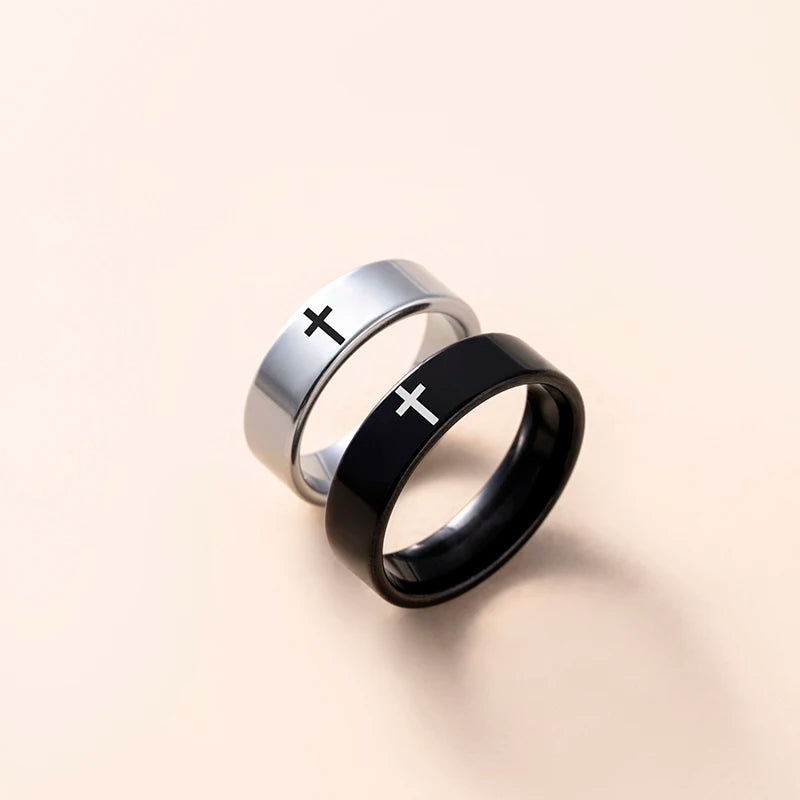 Bague duo croix
