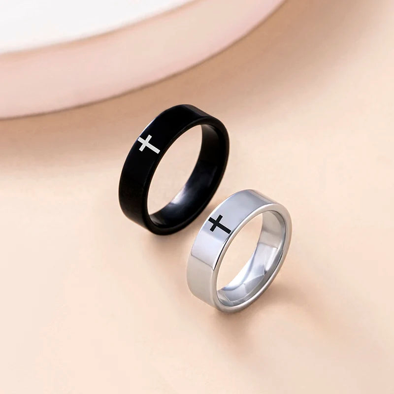 Bague duo croix